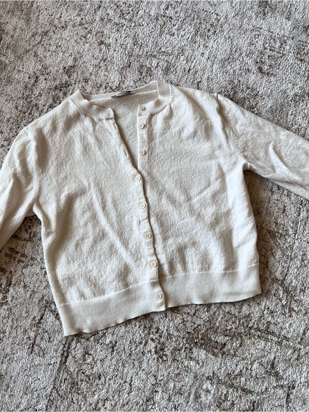 Aritzia Merino Wool Cardigan Light Birch - Picture 7 of 9